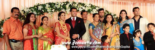 Ajilesh Gopika Actress Family Photos